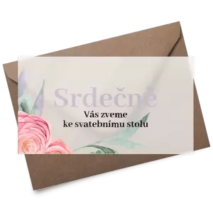 Plexi pozvánka MARIE