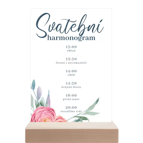 Papírový harmonogram NIKOLA