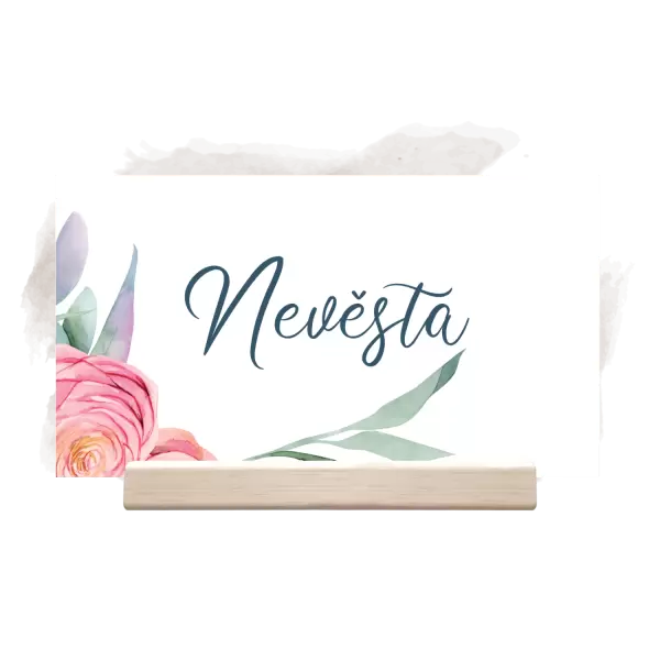 Papírová jmenovka NIKOLA