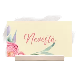 Papírová jmenovka OLIVIE