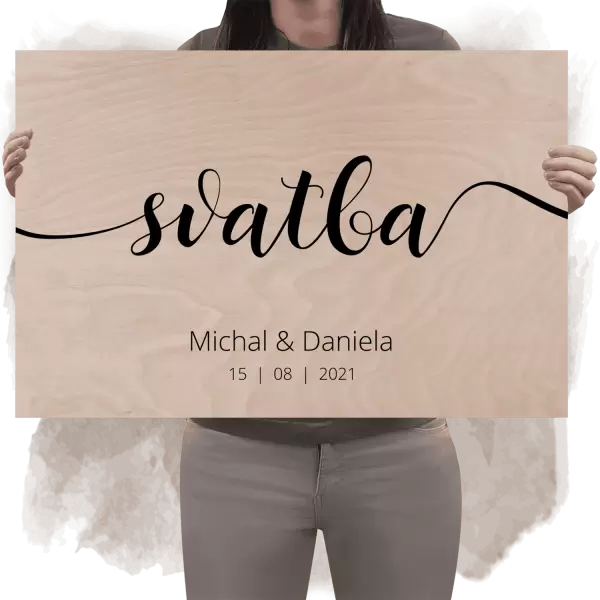 Překližková uvítací cedule OLGA