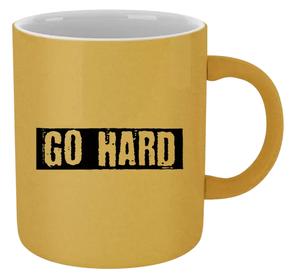 Metalický hrnek GO HARD