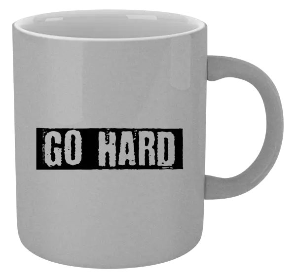 Metalický hrnek GO HARD