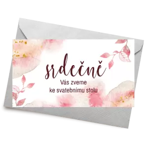 Papírová pozvánka ZUZANA