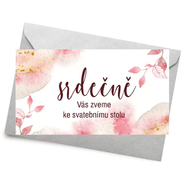 Papírová pozvánka ZUZANA