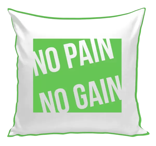 Polštář No pain no gain
