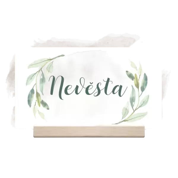 Papírová jmenovka ZITA