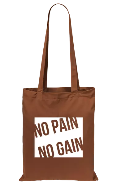 Látková taška No pain no gain