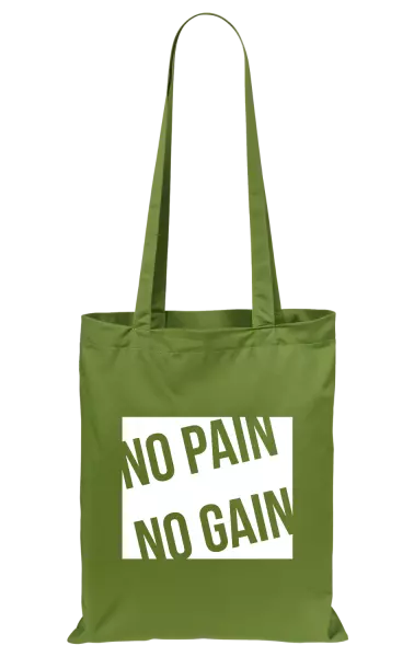 Látková taška No pain no gain