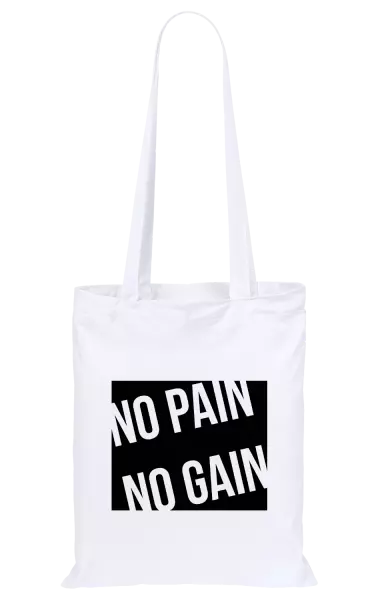 Látková taška No pain no gain