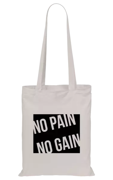 Látková taška No pain no gain