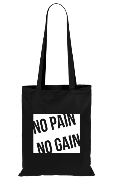 Látková taška No pain no gain