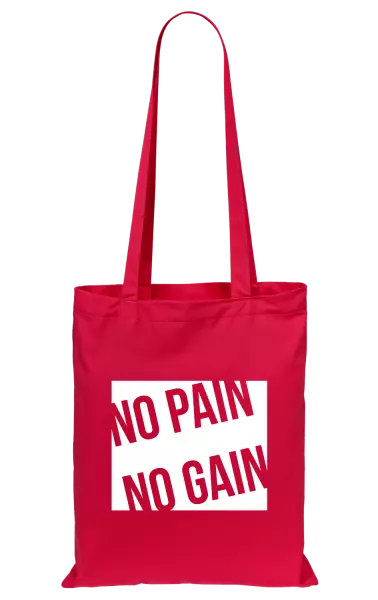 Látková taška No pain no gain