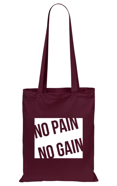 Látková taška No pain no gain