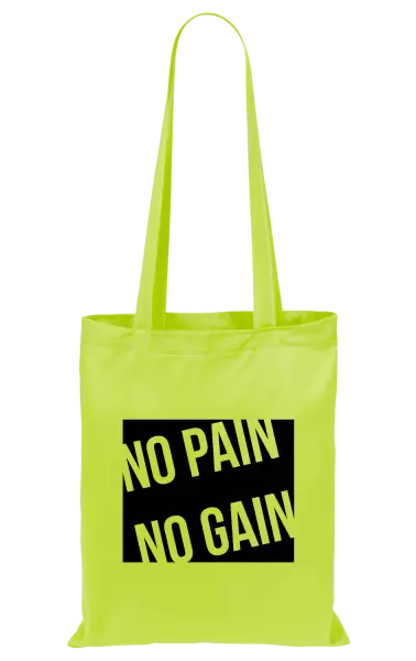 Látková taška No pain no gain