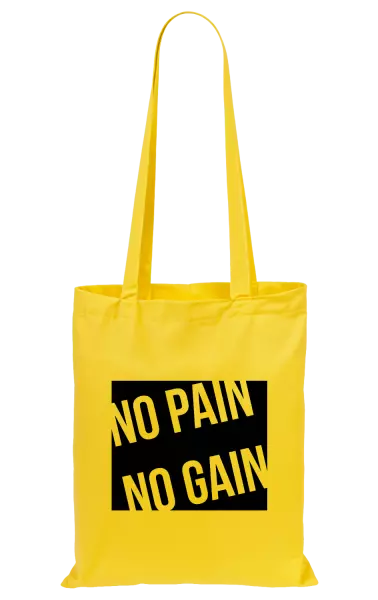 Látková taška No pain no gain