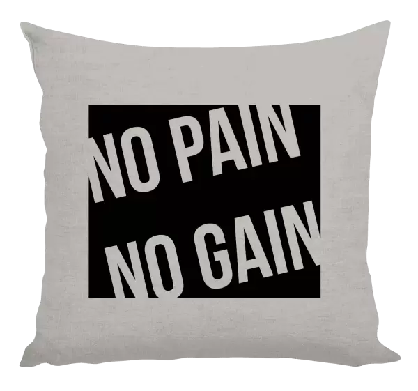 Polštář No pain no gain