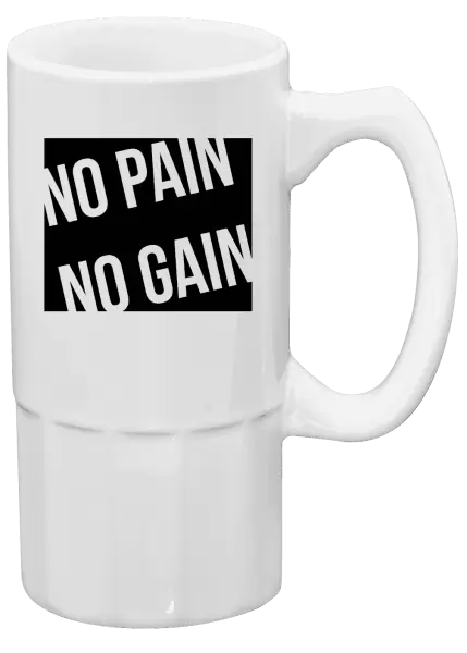 Půllitr No pain no gain