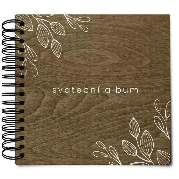 Dřevěné svatební album DARINA