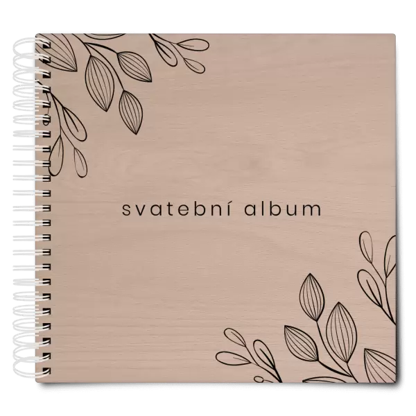 Dřevěné svatební album DARINA
