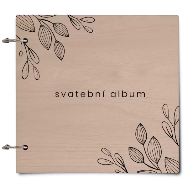Dřevěné svatební album DARINA
