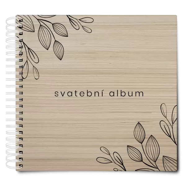 Dřevěné svatební album DARINA