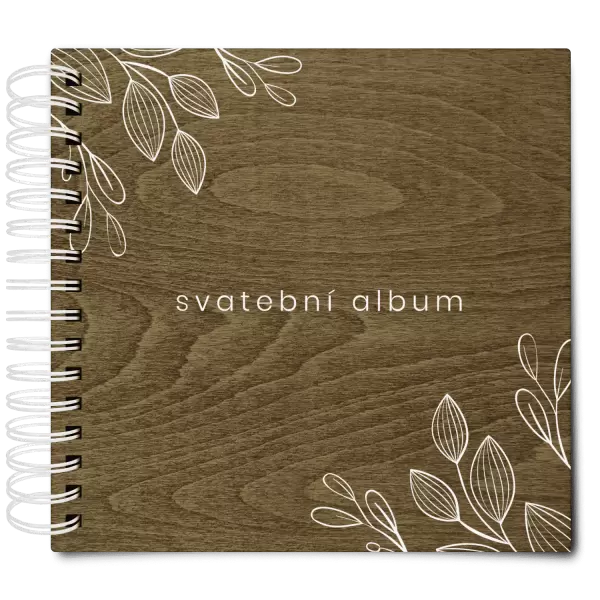 Dřevěné svatební album DARINA