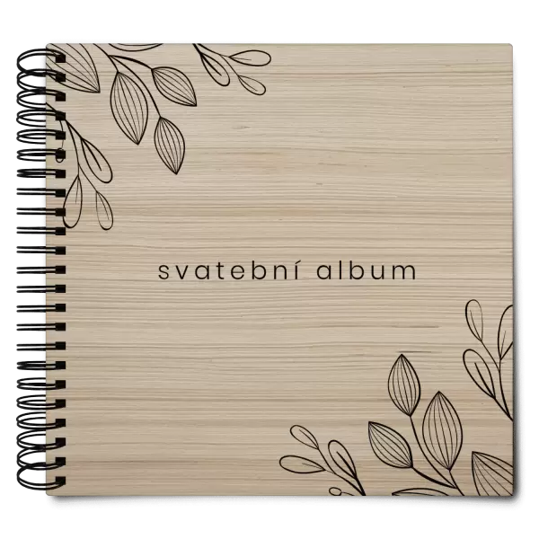 Dřevěné svatební album DARINA