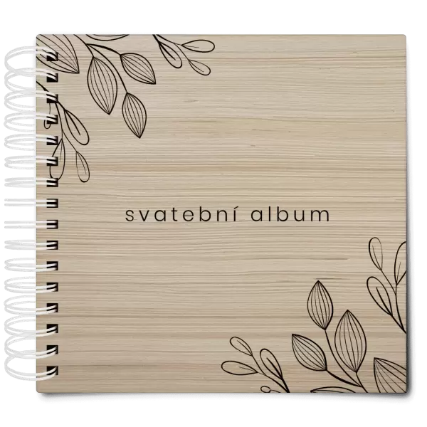 Dřevěné svatební album DARINA
