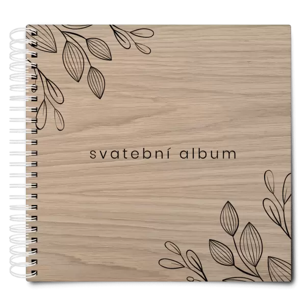 Dřevěné svatební album DARINA