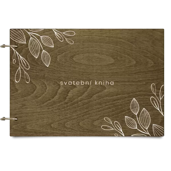 Dřevěné svatební album EMILIE