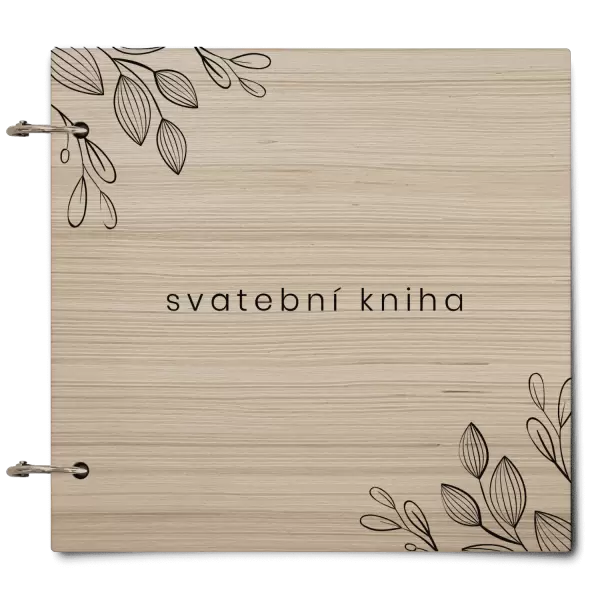 Dřevěné svatební album EMILIE