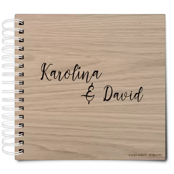 Dřevěné svatební album BARA