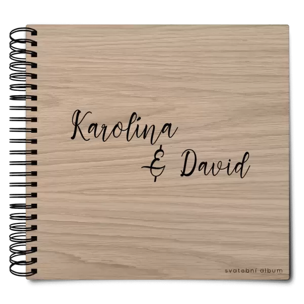 Dřevěné svatební album BARA