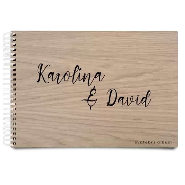 Dřevěné svatební album BARA