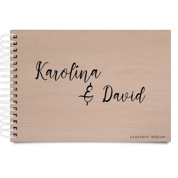 Dřevěné svatební album BARA