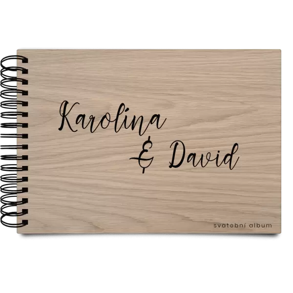 Dřevěné svatební album BARA