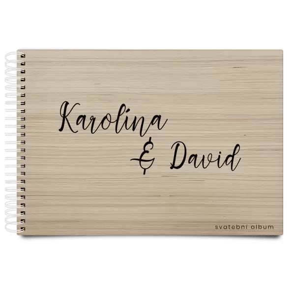 Dřevěné svatební album BARA