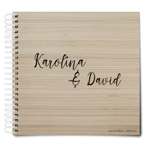 Dřevěné svatební album BARA