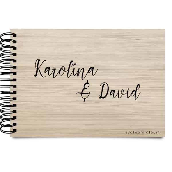 Dřevěné svatební album BARA