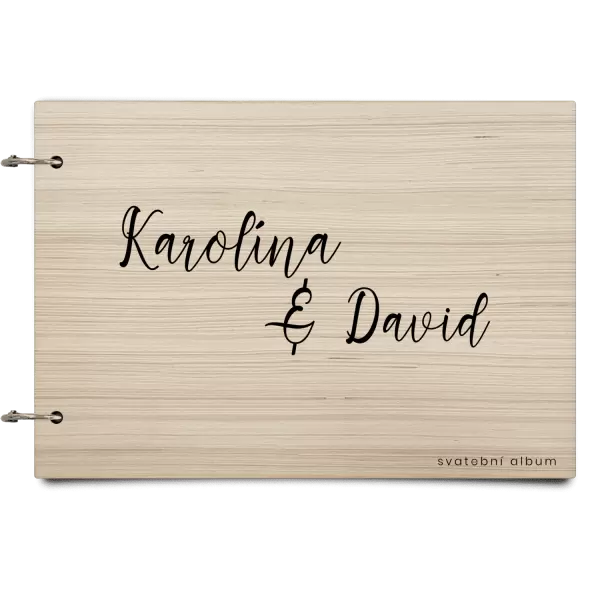 Dřevěné svatební album BARA