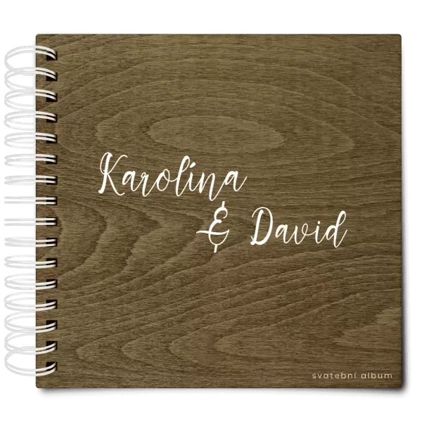 Dřevěné svatební album BARA