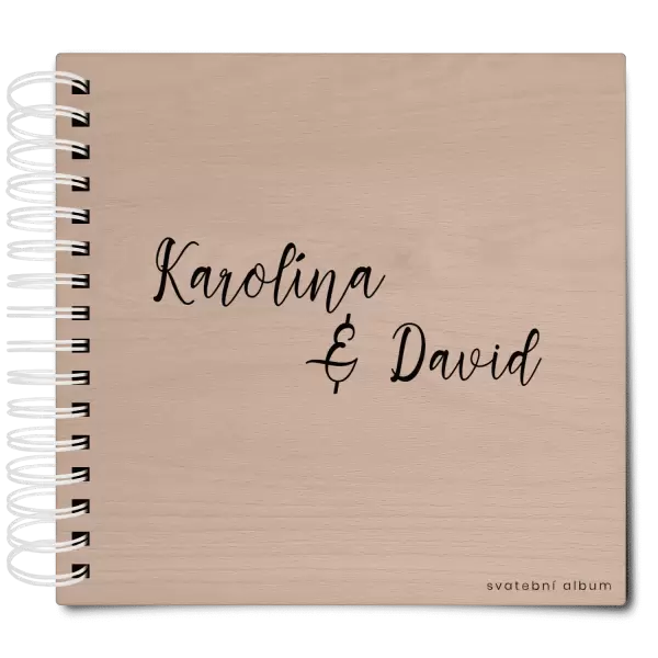 Dřevěné svatební album BARA