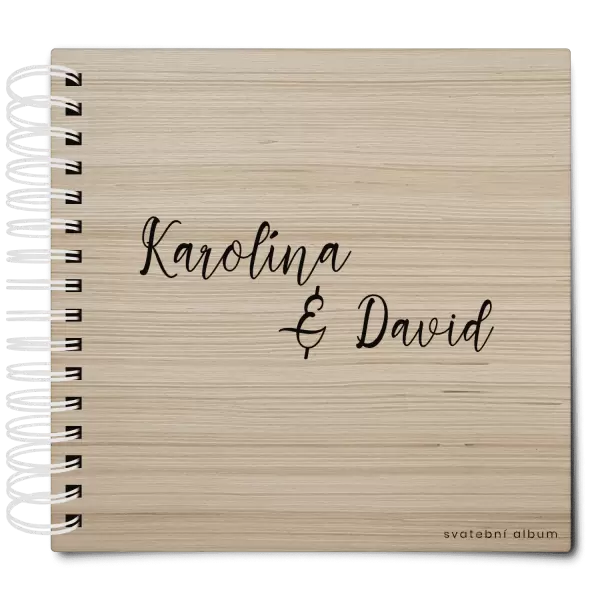 Dřevěné svatební album BARA