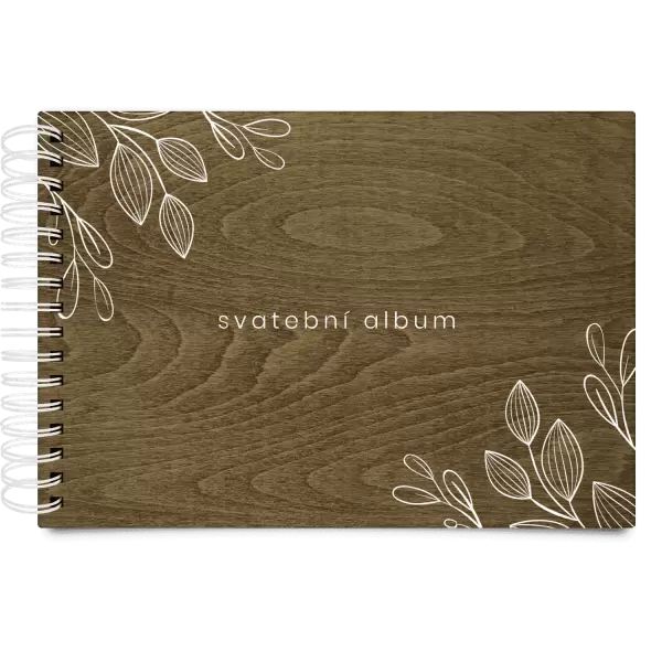Dřevěné svatební album CLARA