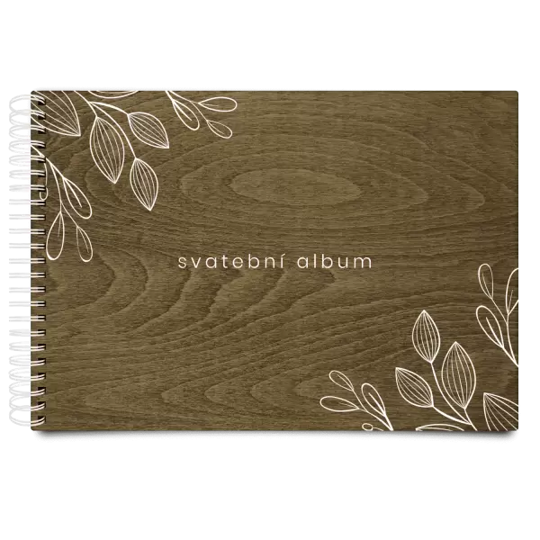Dřevěné svatební album CLARA