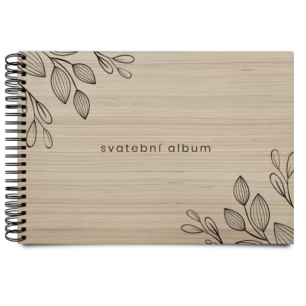 Dřevěné svatební album CLARA