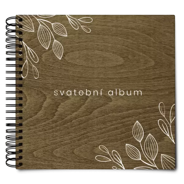 Dřevěné svatební album CLARA