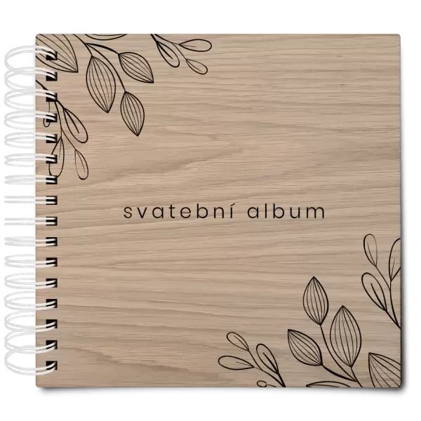 Dřevěné svatební album CLARA