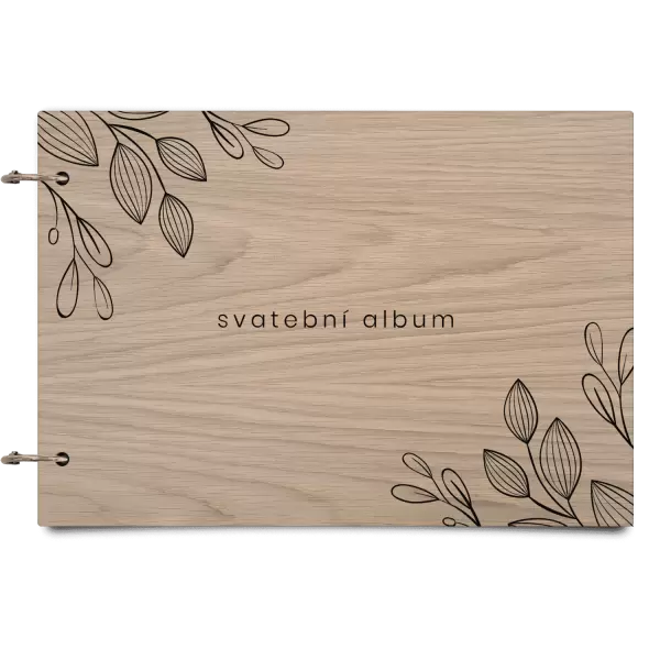 Dřevěné svatební album CLARA